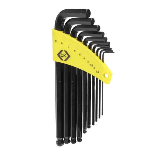 CK T4443M 1.5mm to 10mm Hex Key Ball End Metric (Set of 10)