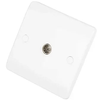 Scolmore Click Mode CMA065 1 Gang Non Isolated Coaxial Socket White