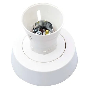 BG Batten Holder 2 terminal, earth in base, PVC tails & HO skirt