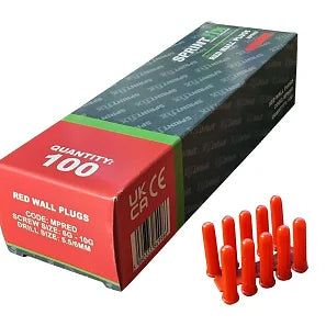 Deligo MPRED Red Wall Plugs