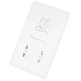 Scolmore Click Mode CMA100 Dual Voltage Shaver Socket White