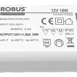 Robus RVA1512N-PSU 15W 12V