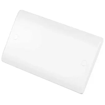 Scolmore Click Mode CMA061 2 Gang Blank Plate White