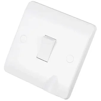 Scolmore Click Mode CMA022 20A DP Switch with Flex Outlet White