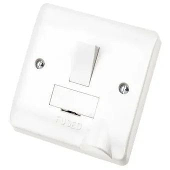 Scolmore Click Mode CMA051 13A DP Switched Fused Spur with Flex Outlet White