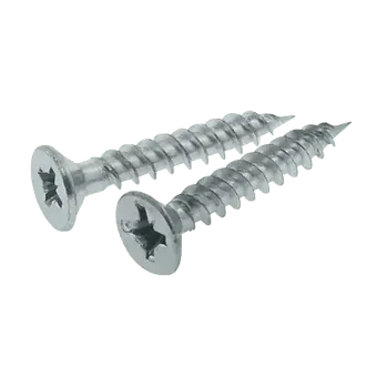 DELIGO HE08150 8X 1 1/2 Pozi Countersunk Twinthread Woodscrews BZP Pack of 200