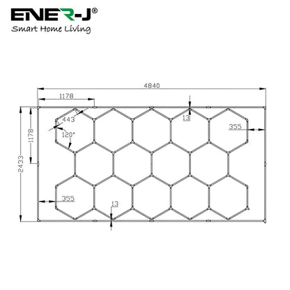600W Car Showroom Light PC T5 Tubes, 4000K, 100-120lm/W